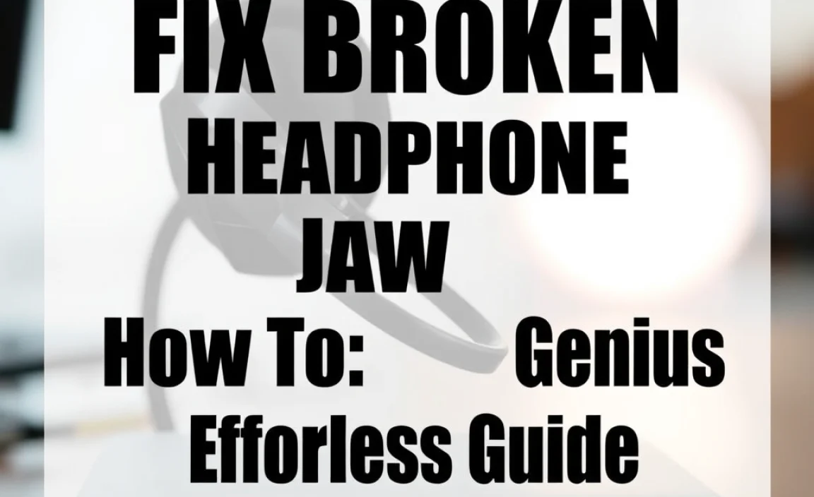 Fix Broken Headphone Jack How To: Genius Effortless Guide