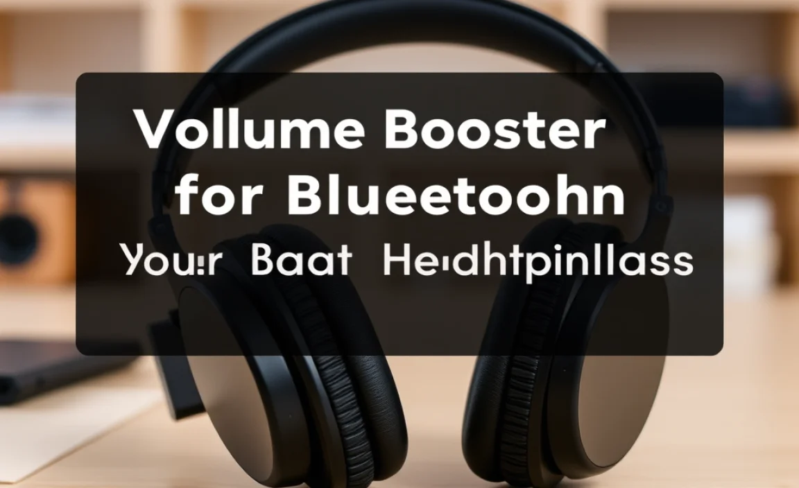 Volume Booster for Bluetooth Headphones: Essential Guide - HeadPhoneHorizon